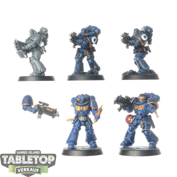 Ultramarines - 5 x Intercessor Squad - teilweise bemalt
