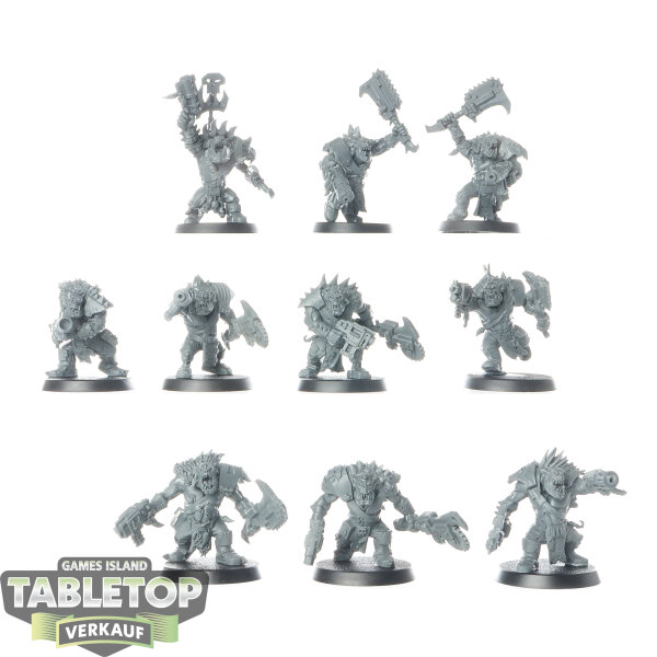 Orks - 10 x Ork Beast Snagga Boyz - unbemalt