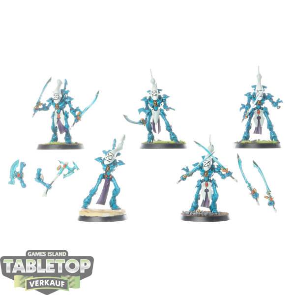 Aeldari - 5 x Wraithblades - bemalt