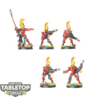 Aeldari - 5 x Fire Dragons klassisch - bemalt