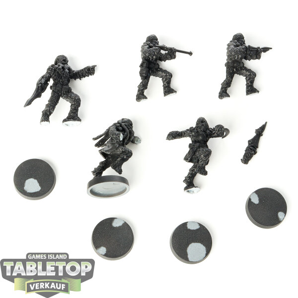Rebellen - 5 x Wookiee Warriors - grundiert