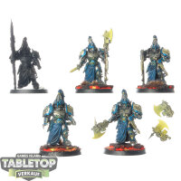 Adeptus Custodes - 5 Custodian Wardens - teilweise bemalt
