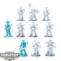 Thousand Sons - 10 Rubric Marines - teilweise bemalt