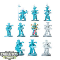 Thousand Sons - 10 Rubric Marines - teilweise bemalt