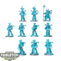 Thousand Sons - 10 Rubric Marines - teilweise bemalt