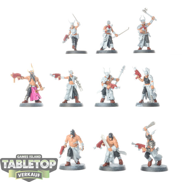 Chaos Space Marines - 10 Chaos Cultists - teilweise bemalt