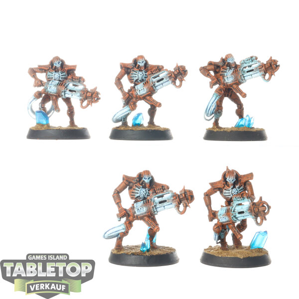 Necrons - 5 Immortals - bemalt