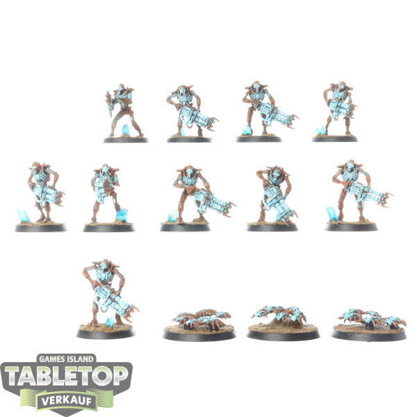 Necrons - 10 Necron Warriors - bemalt