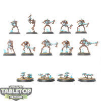 Necrons - 10 Necron Warriors classic - bemalt