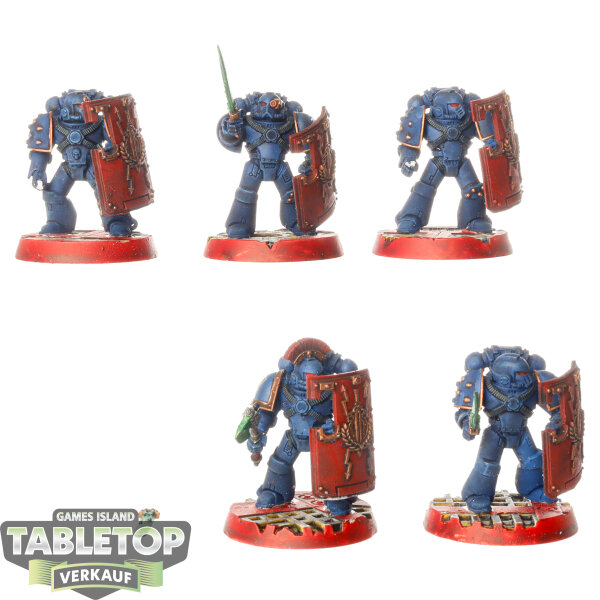 Horus Heresy - 5x MKIV Ultramarines Praetorian Breachers - bemalt
