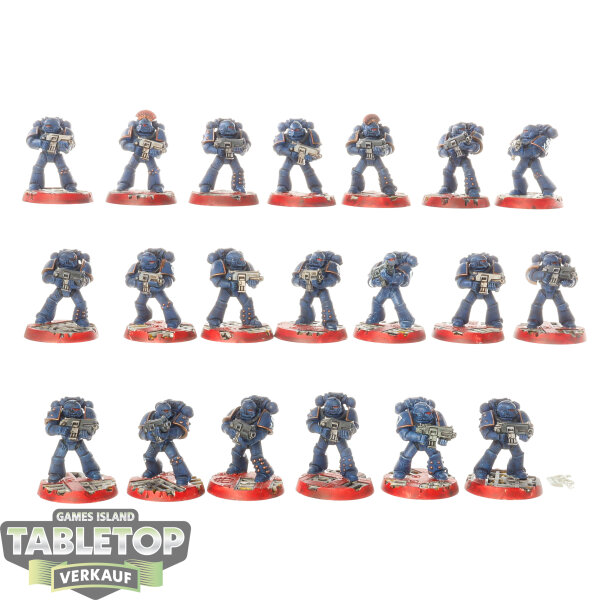 Horus Heresy - 20x Ultramarines MKIV Tactical Squad - bemalt
