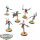 Aeldari - 6 Harlequin Troupe - bemalt