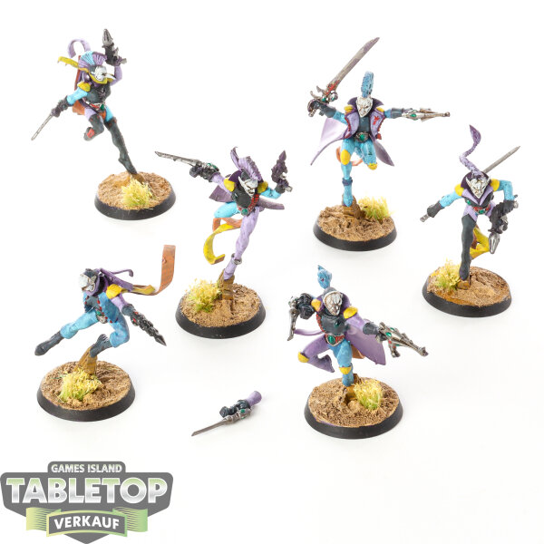 Aeldari - 6 Harlequin Troupe - bemalt
