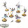 Aeldari - 6 Harlequin Troupe - bemalt