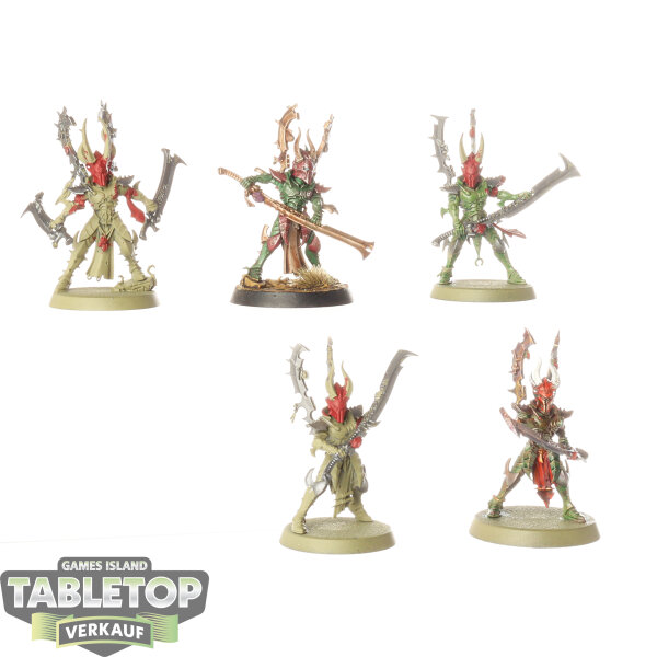 Drukhari - 5x Incubi - teilweise bemalt