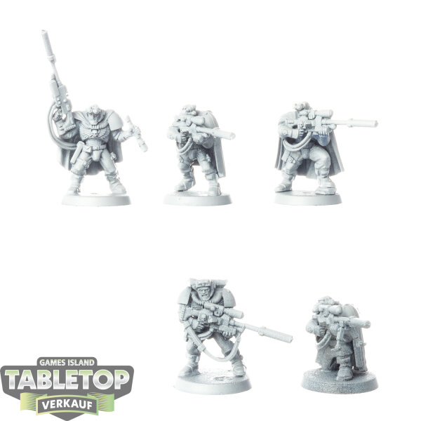 Space Wolves - 5x Sniper Scouts klassisch - grundiert