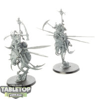 Maggotkin of Nurgle - 2x Pusgoyle Blightlords - unbemalt