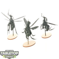 Maggotkin of Nurgle - 3x Plague Drones - grundiert
