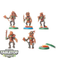 Orks - 5x Ork Stormboyz - bemalt