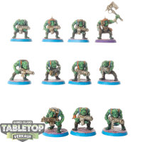 Orks - 11x Ork Boyz - bemalt