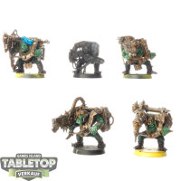 Orks - 5x Ork Lootas - teilweise bemalt