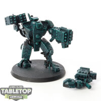 Tau Empire - XV88 Broadside Battlesuit - teilweise bemalt