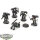 Space Marines - 5x Assault Marines - teilweise bemalt