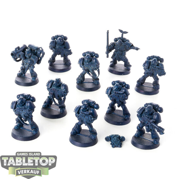 Space Marines - 10x Tactical Squad - teilweise bemalt