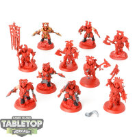 Blades of Khorne - 10 x Blood Warriors - teilweise bemalt