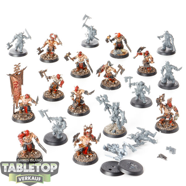 Blades of Khorne - 20 x Bloodreavers - teilweise bemalt