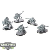 Blades of Khorne - 5x Flesh Hounds - unbemalt