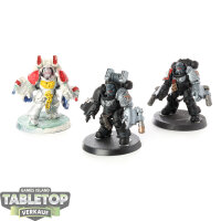 Deathwatch - 3x Aggressor Squad - teilweise bemalt