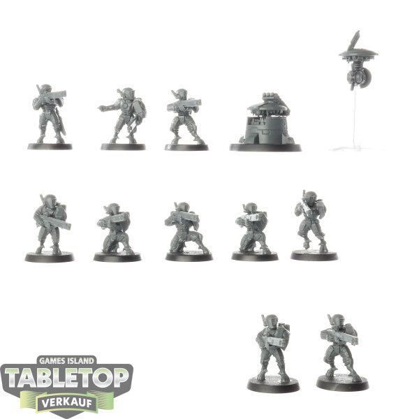 Tau Empire - 10 x Fire Warriors Strike Team - unbemalt