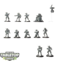 Tau Empire - 10 x Fire Warriors Strike Team - unbemalt