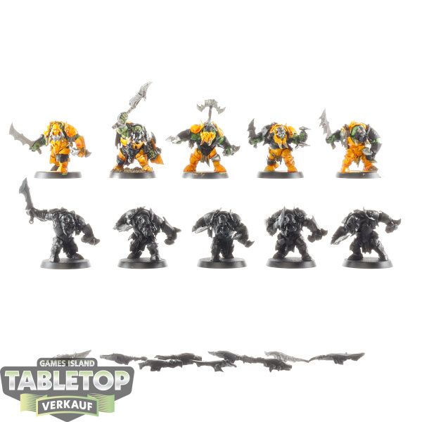 Orruk Warclans - 10x Ardboyz - teilweise bemalt