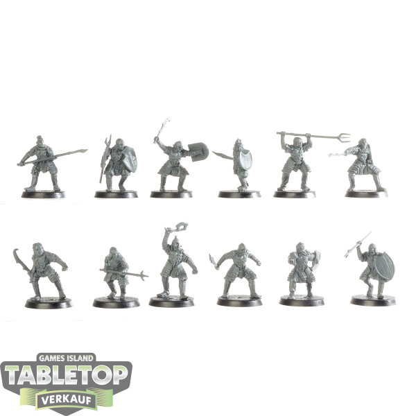 HdR Figuren - Böse - 12x Morannon™ Orcs - im Gussrahmen