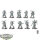 Chaos Space Marines - 10 x Legionaries - unbemalt