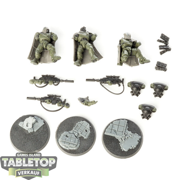 Space Marines - 3x Eliminators - teilweise bemalt