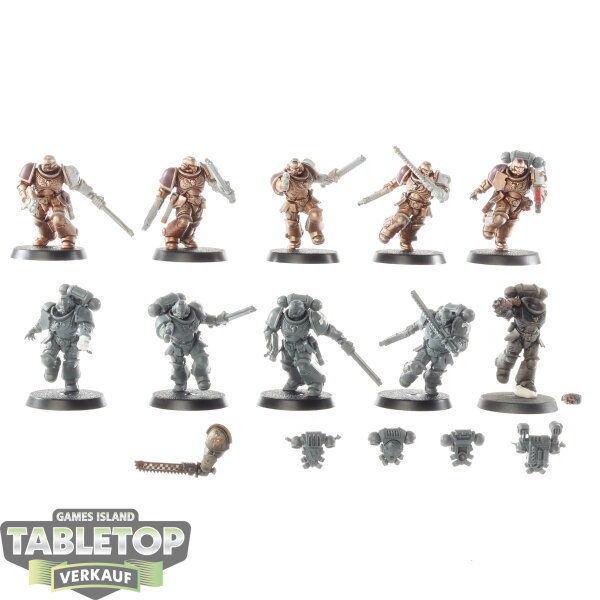 White Scars - 10x Assault Intercessor Squad - teilweise bemalt