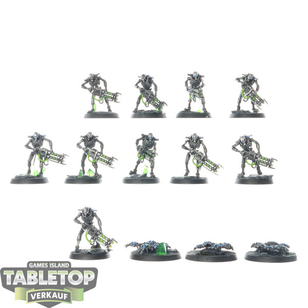 Necrons - 10 x Necron Warriors - bemalt
