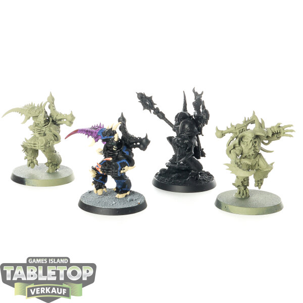 Chaos Space Marines - 4 x Possessed - teilweise bemalt