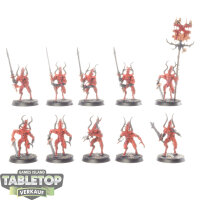 Blades of Khorne - 10 Bloodletters - teilweise bemalt