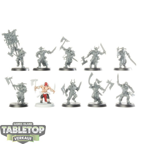 Blades of Khorne - 10 Bloodreavers - teilweise bemalt