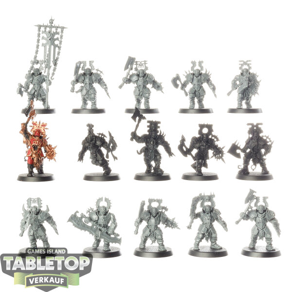 Blades of Khorne - 15 Blood Warriors - teilweise bemalt