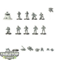 Tau Empire - 10 Fire Warriors Strike Team - unbemalt