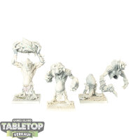 Gloomspite Gitz - 3 Rockgut Troggoths - grundiert