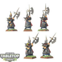 Dark Elves - 5x Dark Elf Black Guard klassisch - bemalt