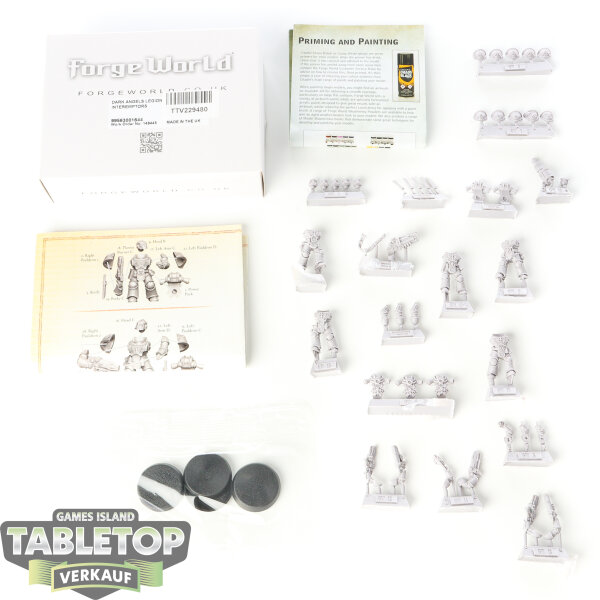 Horus Heresy - 5 Dark Angels – Dreadwing Interemptor Squad - im Gussrahmen