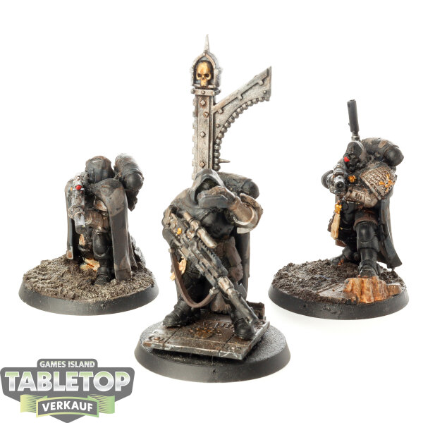 Deathwatch - 3x Eliminators - bemalt