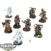 Death Guard - 8x Plague Marines - teilweise bemalt